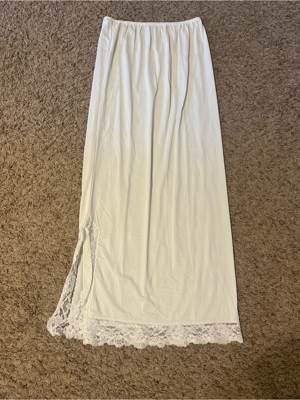 jcpenney White Lace-Trim Half Slip Skirt
